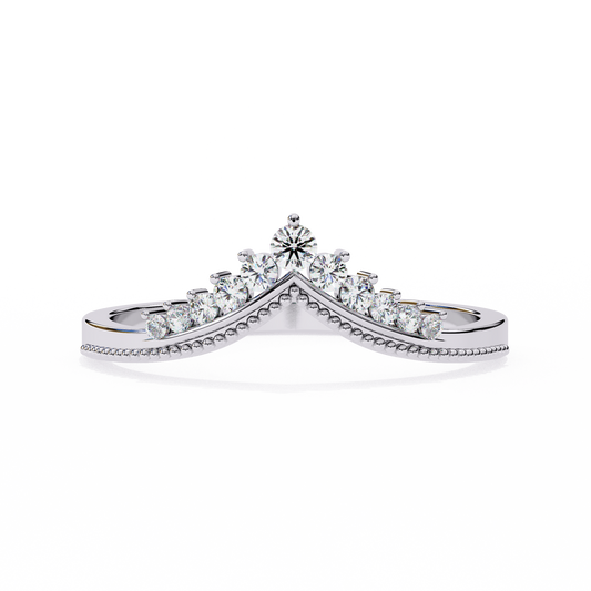0.15 Carat Diamond Tiara-Inspired Ring