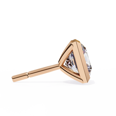 1.77 Carat Princess-Cut Lab-Grown Diamond Stud Earrings