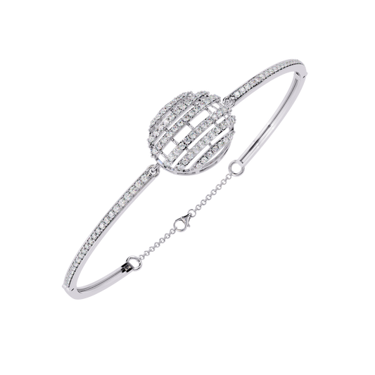 Radiant Horizon Round-Cut Diamond Bracelet 0.66 Ct