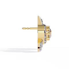 1.66 Carat Cluster Stud Earrings with Lab-Grown CVD Diamonds