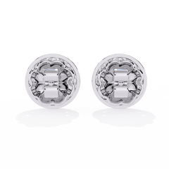 1.5 Carat Mira Round Lab-Grown Diamond Studs with Halo
