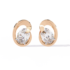 1.32 Carat Solitairekart Elegant Loop Natural Diamond Earrings – H Color, VS-SI Clarity