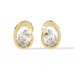 1.32 Carat Solitairekart Elegant Loop Natural Diamond Earrings – H Color, VS-SI Clarity