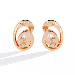 1.32 Carat Solitairekart Elegant Loop Natural Diamond Earrings – H Color, VS-SI Clarity