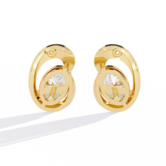 1.32 Carat Solitairekart Elegant Loop Natural Diamond Earrings – H Color, VS-SI Clarity