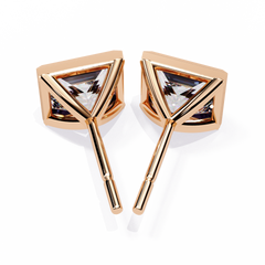 1.77 Carat Princess-Cut Lab-Grown Diamond Stud Earrings