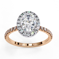 1.16 Carat Marquise Cut Halo Solitaire Diamond Ring