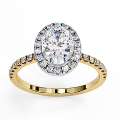 1.16 Carat Marquise Cut Halo Solitaire Diamond Ring