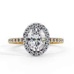 1.16 Carat Marquise Cut Halo Solitaire Diamond Ring