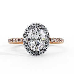 1.16 Carat Marquise Cut Halo Solitaire Diamond Ring