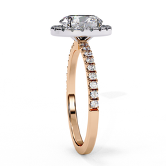 1.16 Carat Marquise Cut Halo Solitaire Diamond Ring