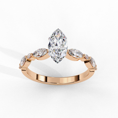 1.72 Carat Lab-Grown Diamond Solitaire Engagement & Promise Ring in 18K Gold