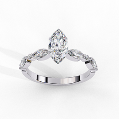 1.72 Carat Lab-Grown Diamond Solitaire Engagement & Promise Ring in 18K Gold
