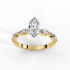 1.72 Carat Lab-Grown Diamond Solitaire Engagement & Promise Ring in 18K Gold