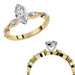 1.72 Carat Lab-Grown Diamond Solitaire Engagement & Promise Ring in 18K Gold