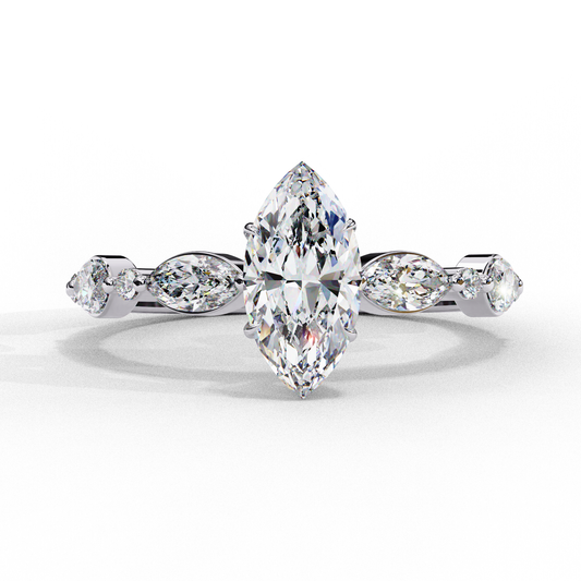 1.72 Carat Lab-Grown Diamond Solitaire Engagement & Promise Ring in 18K Gold