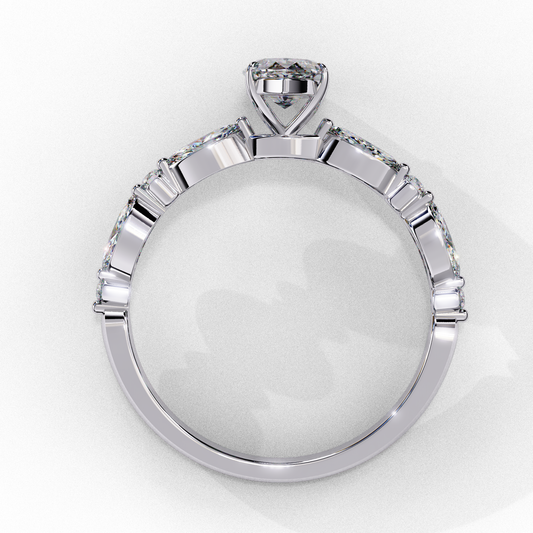 1.72 Carat Lab-Grown Diamond Solitaire Engagement & Promise Ring in 18K Gold