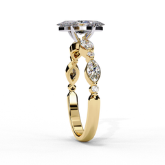 1.72 Carat Lab-Grown Diamond Solitaire Engagement & Promise Ring in 18K Gold