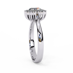 0.53 ct Heart-Shaped Lab-Grown Diamond Ring in 18K Gold
