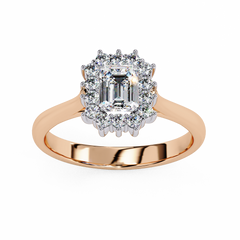 0.53 ct Heart-Shaped Lab-Grown Diamond Ring in 18K Gold