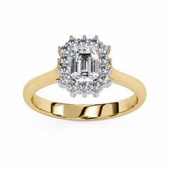 0.53 ct Heart-Shaped Lab-Grown Diamond Ring in 18K Gold