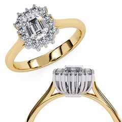 0.53 ct Heart-Shaped Lab-Grown Diamond Ring in 18K Gold