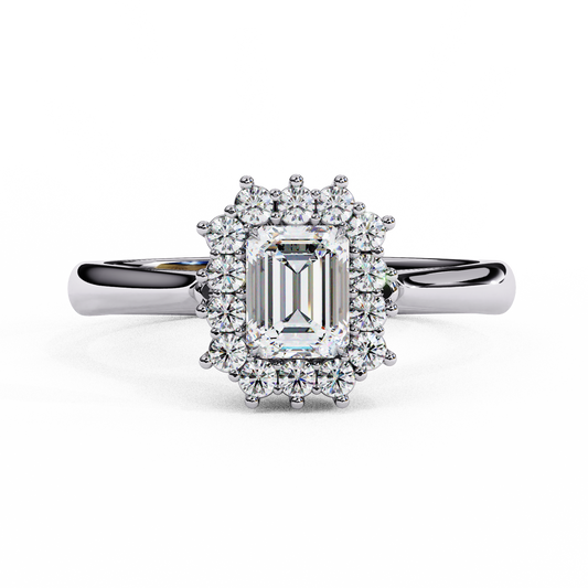 0.53 ct Heart-Shaped Lab-Grown Diamond Ring in 18K Gold