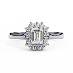 0.53 ct Heart-Shaped Lab-Grown Diamond Ring in 18K Gold