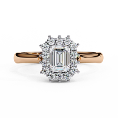 0.53 ct Heart-Shaped Lab-Grown Diamond Ring in 18K Gold