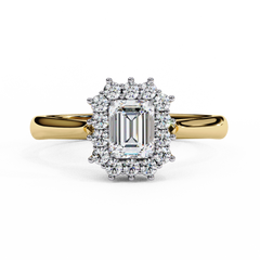 0.53 ct Heart-Shaped Lab-Grown Diamond Ring in 18K Gold