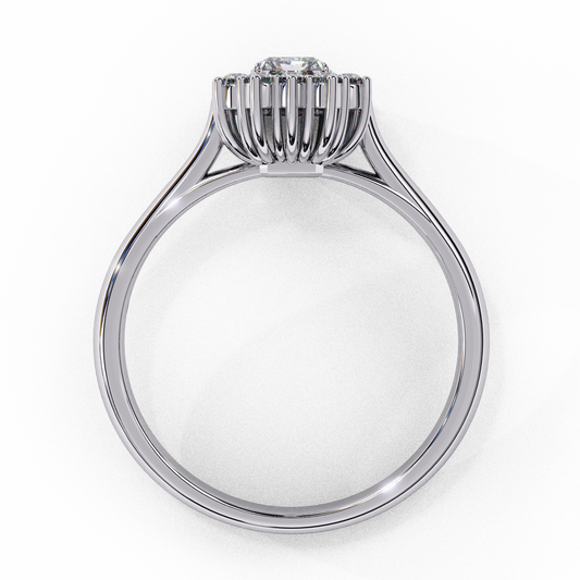 0.53 ct Heart-Shaped Lab-Grown Diamond Ring in 18K Gold