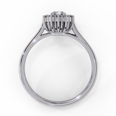 0.53 ct Heart-Shaped Lab-Grown Diamond Ring in 18K Gold