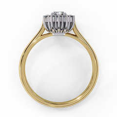 0.53 ct Heart-Shaped Lab-Grown Diamond Ring in 18K Gold