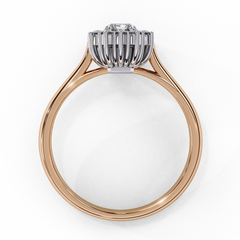 0.53 ct Heart-Shaped Lab-Grown Diamond Ring in 18K Gold