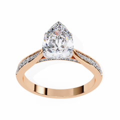 1.04 Carat Diamond Ring in 18K White Gold