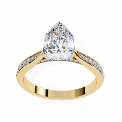 1.04 Carat Diamond Ring in 18K White Gold