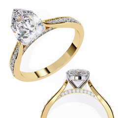 1.04 Carat Diamond Ring in 18K White Gold