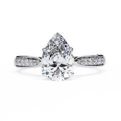 1.04 Carat Diamond Ring in 18K White Gold