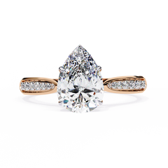 1.04 Carat Diamond Ring in 18K White Gold