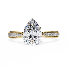 1.04 Carat Diamond Ring in 18K White Gold