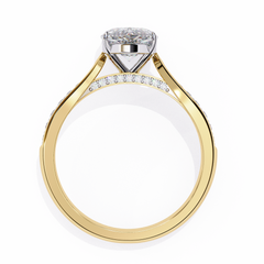1.04 Carat Diamond Ring in 18K White Gold