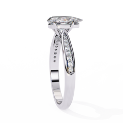 1.04 Carat Diamond Ring in 18K White Gold