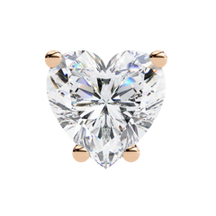 2.43 Carat Heart-Cut Diamond Earrings for Women