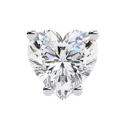 2.43 Carat Heart-Cut Diamond Earrings for Women