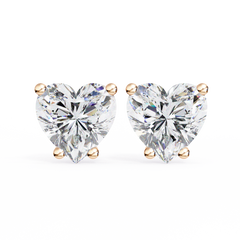 2.43 Carat Heart-Cut Diamond Earrings for Women