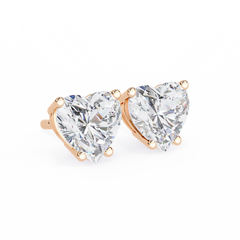 2.43 Carat Heart-Cut Diamond Earrings for Women