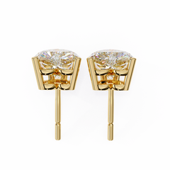 2.43 Carat Heart-Cut Diamond Earrings for Women