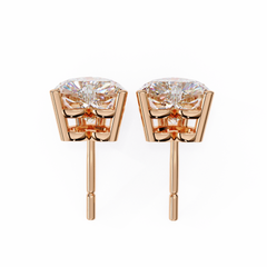 2.43 Carat Heart-Cut Diamond Earrings for Women