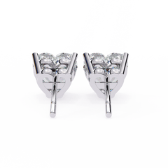 2.43 Carat Heart-Cut Diamond Earrings for Women