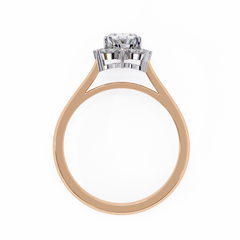 Classic Oval Diamond Ring 1.29ct with Halo